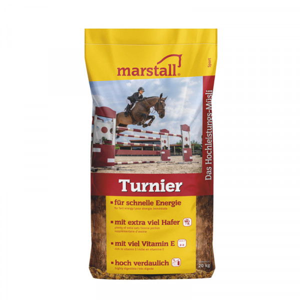 marstall Turnier 20kg - Power-Müsli für Sportpferde mit Hafer und hohem Vitamin E-Gehalt