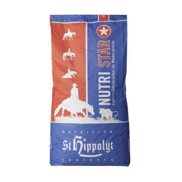 St. Hippolyt Nutri Star 20kg - rohfaserreiches Futter für Westernpferde