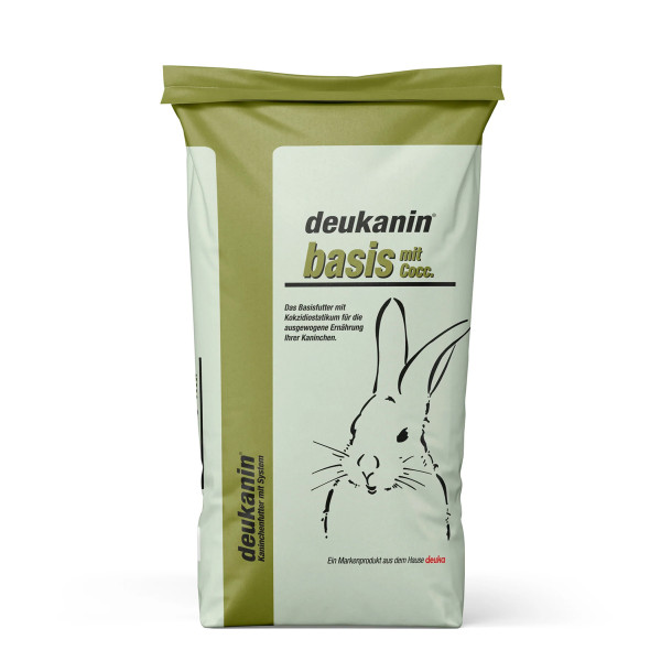 Deukanin Basis Plus mit Cocci 25kg - optimale Rundumversorgung für Kaninchen