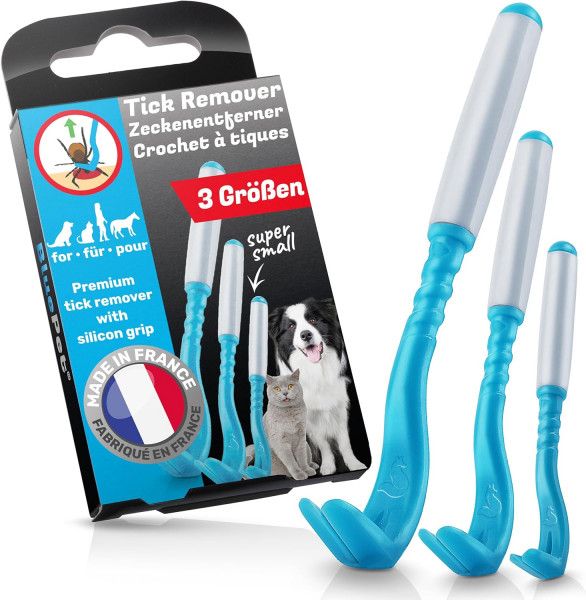 BluePet Premium Zeckenhaken 3er-Set