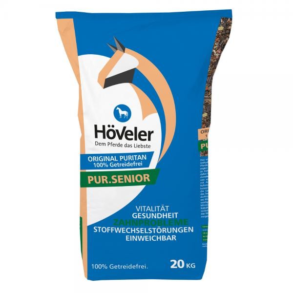 Höveler Puritan Pur.Senior 20kg - Vollwertiges Müsli für ältere Pferde