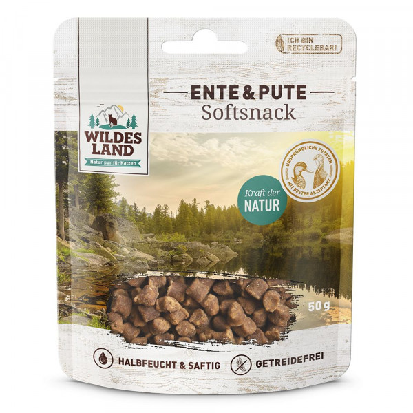 Wildes Land Softsnack Ente&Pute 50g