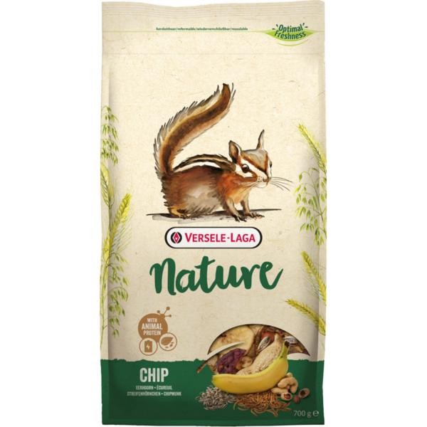 Versele Laga Nager Chip Nature 0,7kg - getreidereiche Mischung für Eichhörnchen