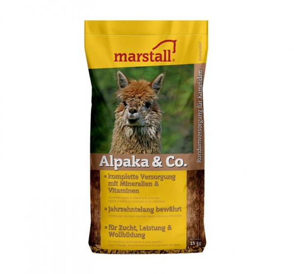 marstall Alpaka+Co 15kg - Vollwertfutter für Lamas und Alpakas