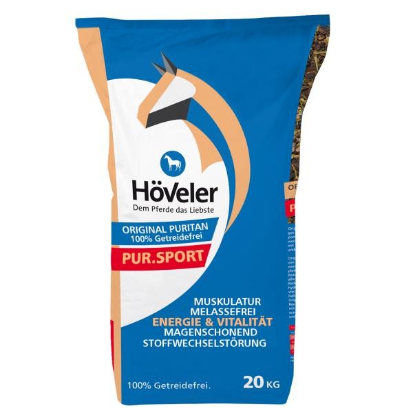 Höveler Puritan Pur Sport 20kg - getreide- und melassefreies Sportpferdemüsli