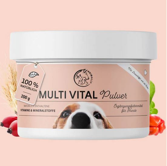 Annimally Multi Vital Pulver, Vitamine & Mineralien für Hunde 200g