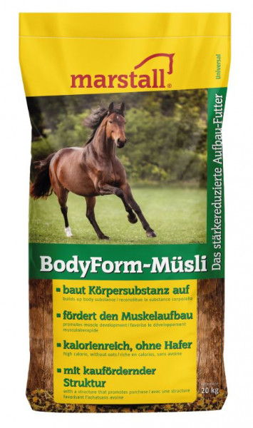 marstall BodyForm-Müsli 20kg - das stärkereduzierte Aufbau-Futter