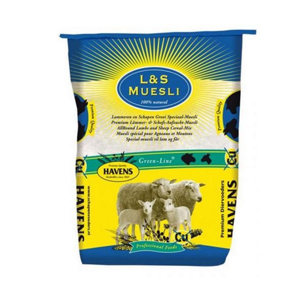 Havens L&S Lamm- u. Schafmüsli 25kg - schmackhaftes Müsli ohne Kupfer