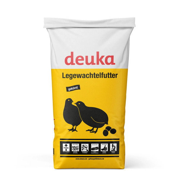 Deuka Legewachtelfutter gekörnt 25kg - Alleinfutter für Wachteln